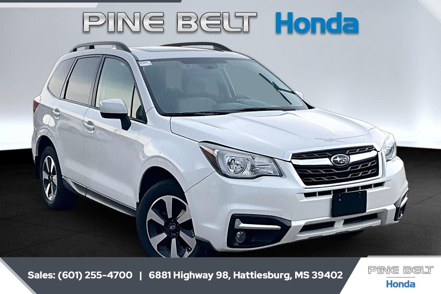 Crystal White Pearl 2018 Subaru Forester SUV / Crossover All-Wheel Drive Continuously Variable Transmission