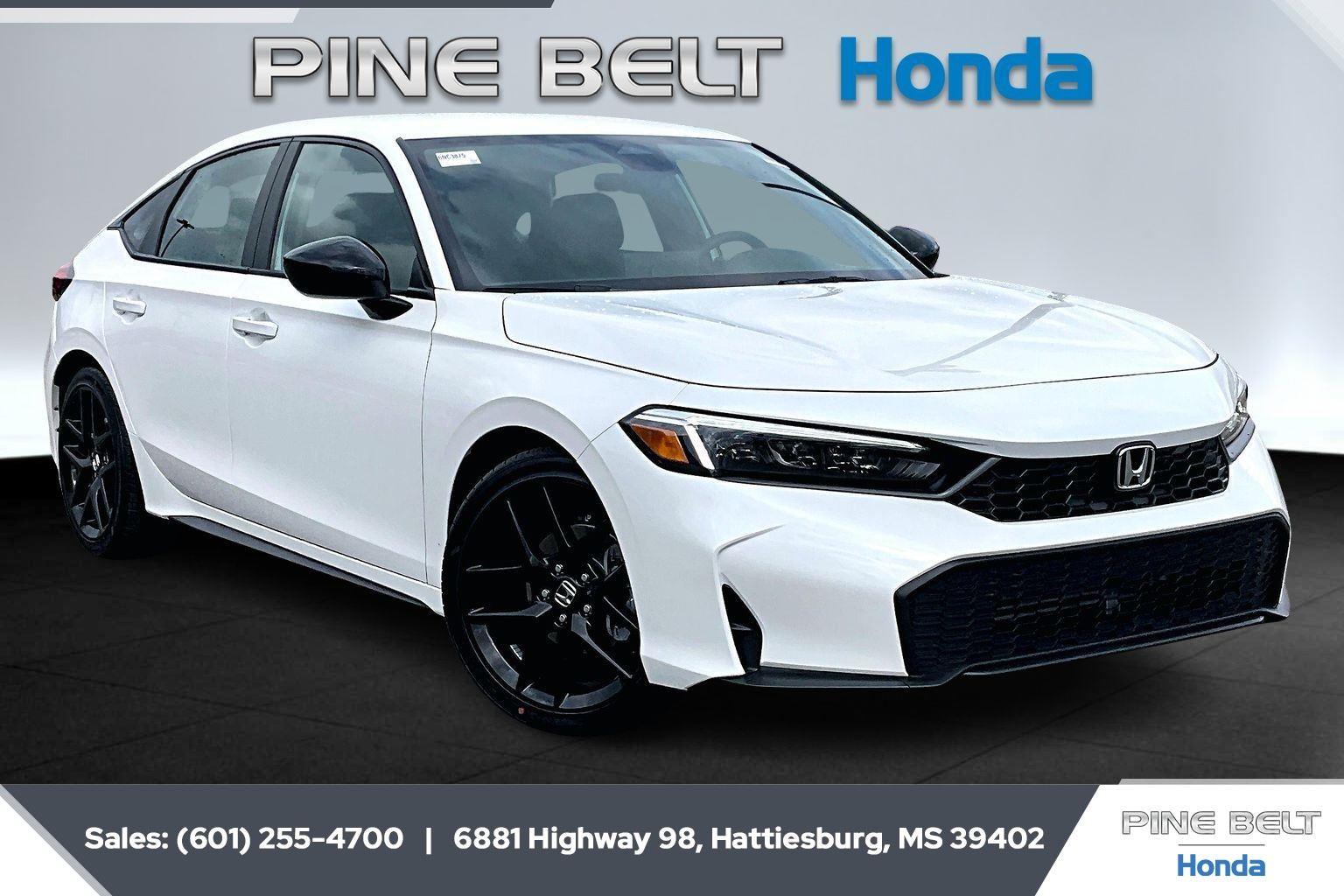 Platinum White Pearl 2026 Honda Civic Hatchback Hatchback Front-Wheel Drive Continuously Variable Transmission