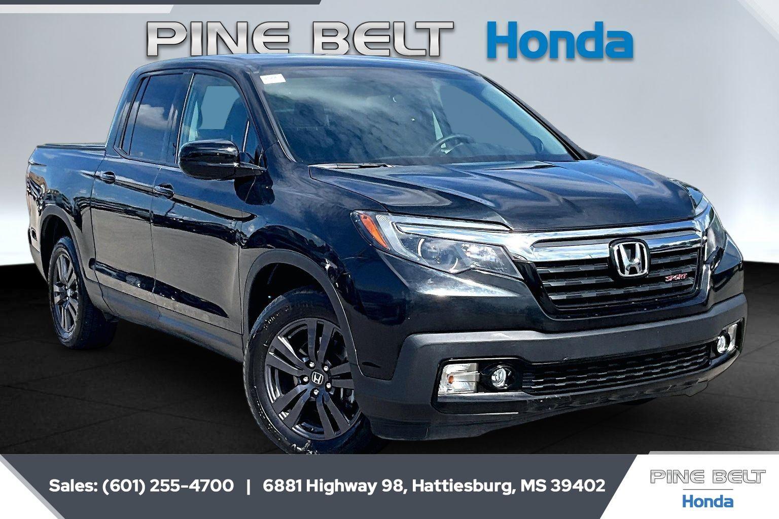 Crystal Black Pearl 2018 Honda Ridgeline Sport Pickup Truck Front-Wheel Drive Automatic