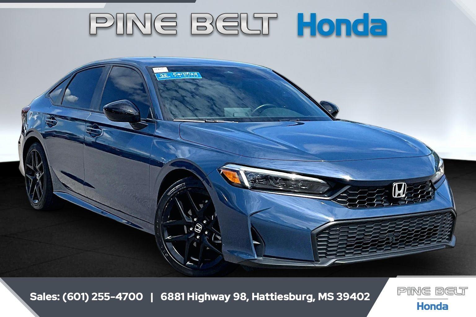 Blue Lagoon Pearl 2026 Honda Civic Sedan Front-Wheel Drive Continuously Variable Transmission
