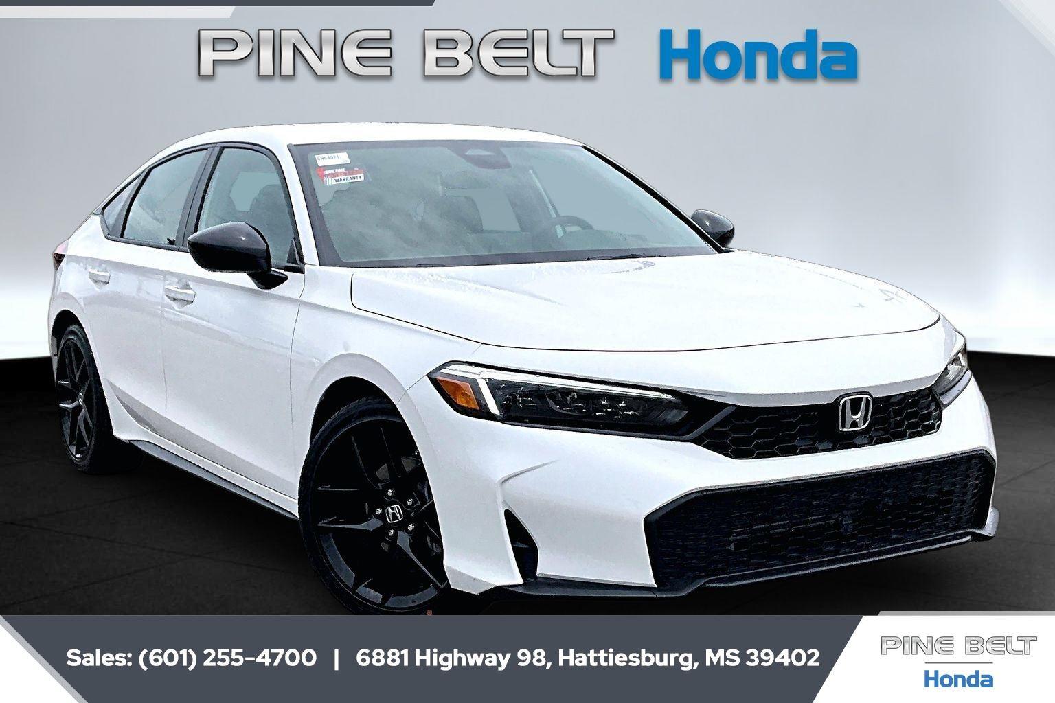 Platinum White Pearl 2026 Honda Civic Hatchback Hatchback Front-Wheel Drive Continuously Variable Transmission
