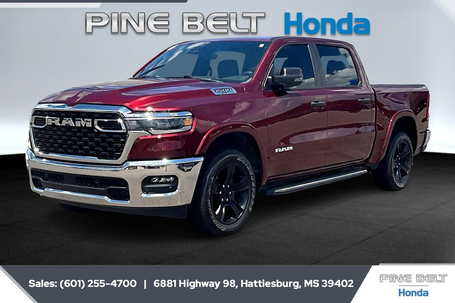 Delmonico Red Pearlcoat 2025 RAM 1500 Pickup Truck Four-Wheel Drive 8-Speed Automatic