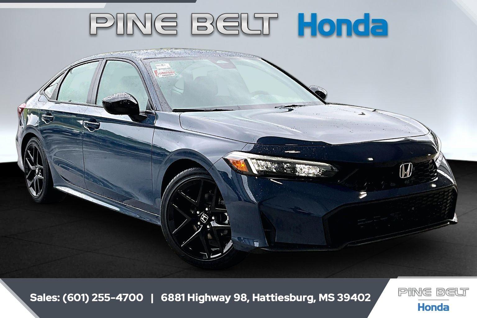 Blue Lagoon Pearl 2026 Honda Civic Sedan Front-Wheel Drive Continuously Variable Transmission