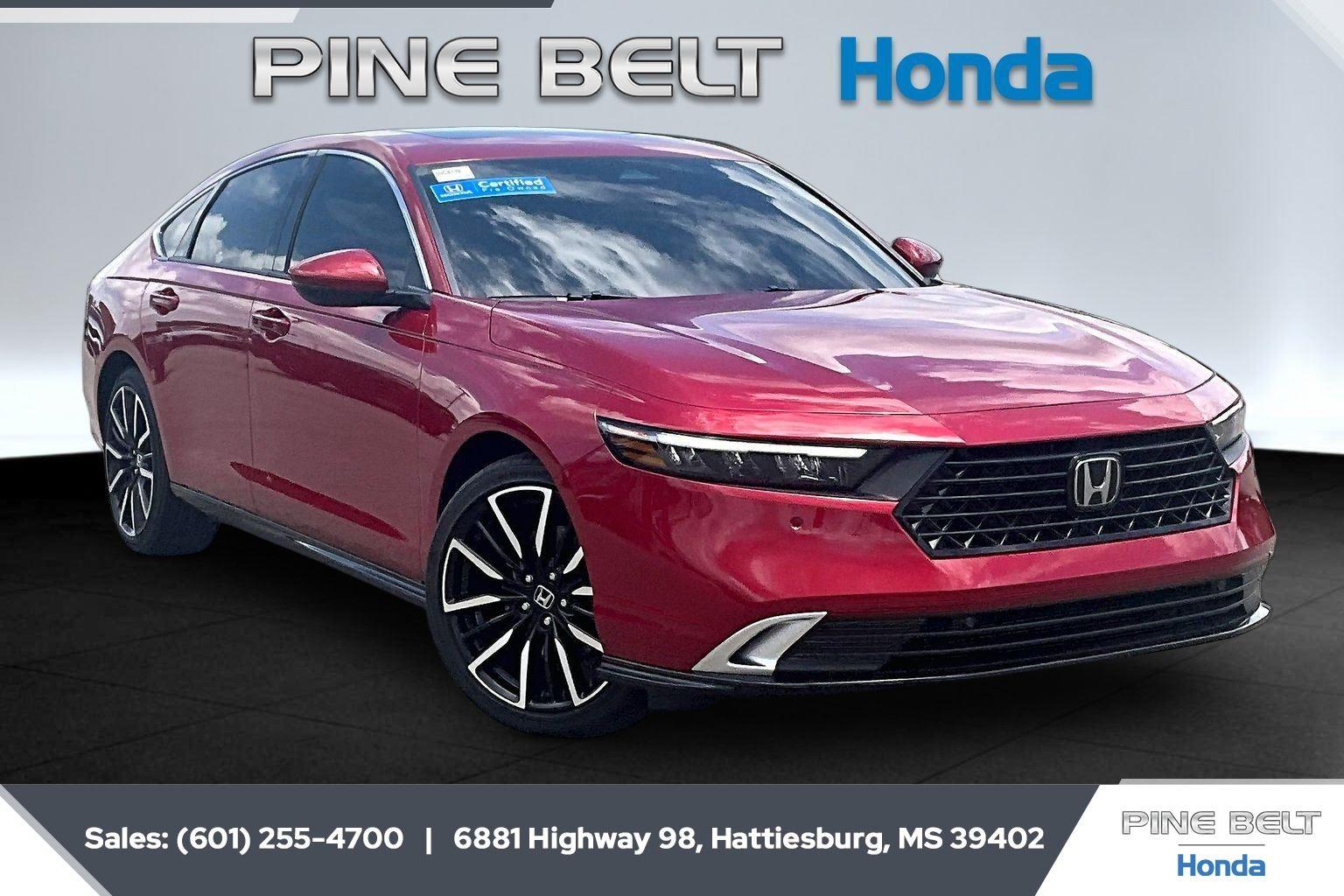 Radiant Red Metallic 2026 Honda Accord Hybrid Sedan Front-Wheel Drive 1-Speed Dual Clutch