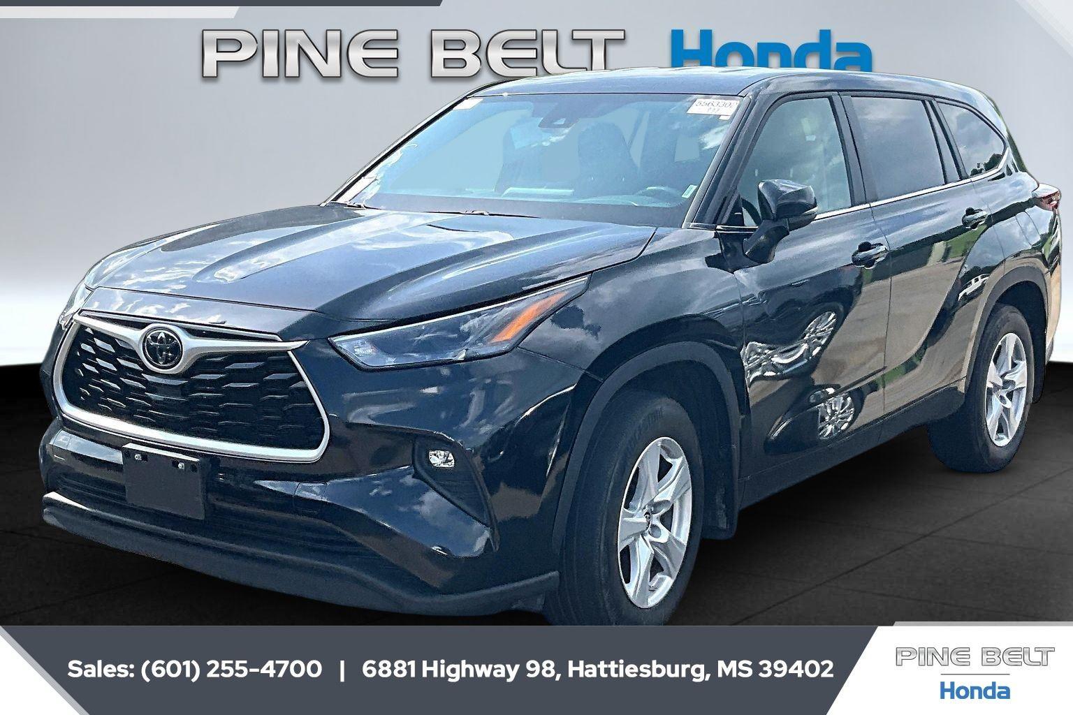 Midnight Black Metallic 2024 Toyota Highlander SUV / Crossover All-Wheel Drive 8-Speed Automatic