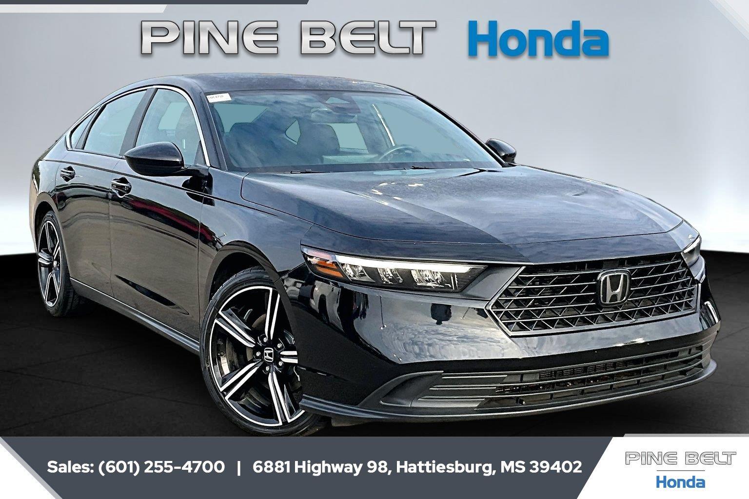Crystal Black Pearl 2023 Honda Accord Hybrid Sedan Front-Wheel Drive 1-Speed Dual Clutch