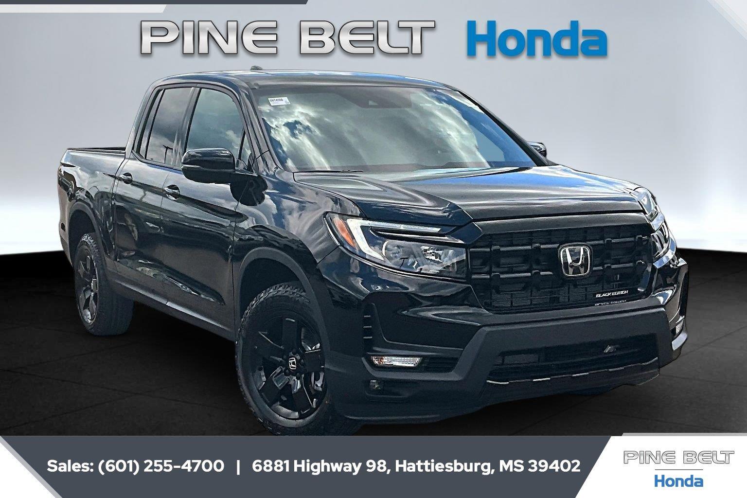 Crystal Black Pearl 2026 Honda Ridgeline Pickup Truck All-Wheel Drive 9-Speed Automatic