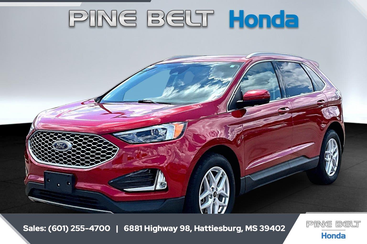 Rapid Red Metallic Tinted Clearcoat 2024 Ford Edge SUV / Crossover All-Wheel Drive 8-Speed Automatic