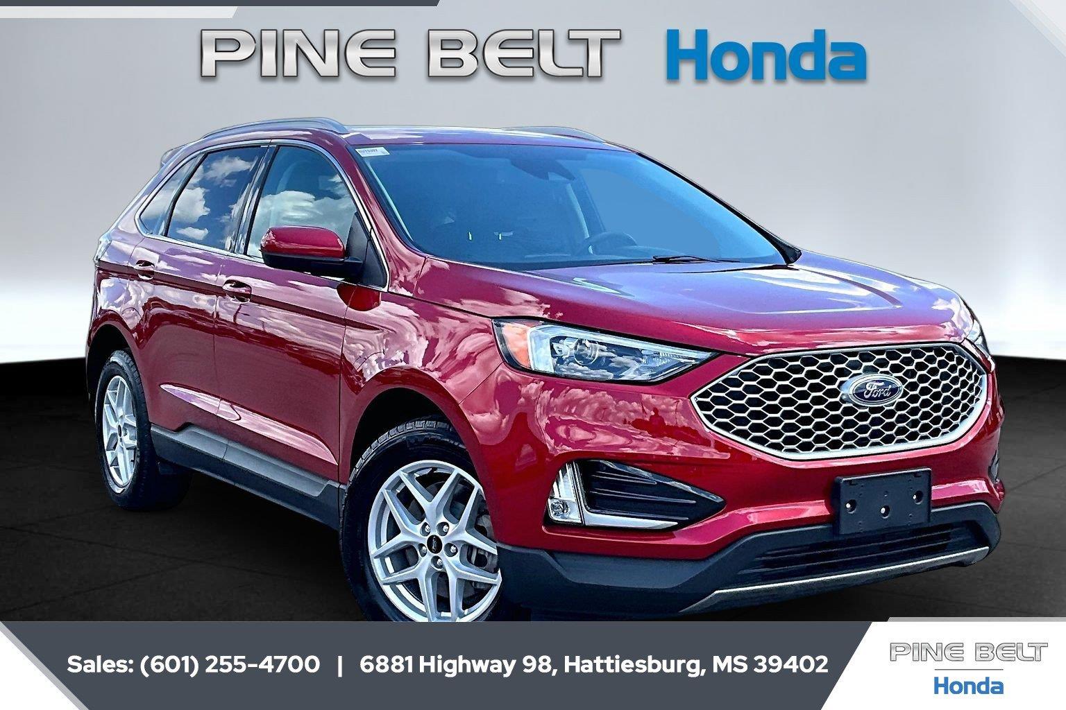 Rapid Red Metallic Tinted Clearcoat 2024 Ford Edge SUV / Crossover All-Wheel Drive 8-Speed Automatic