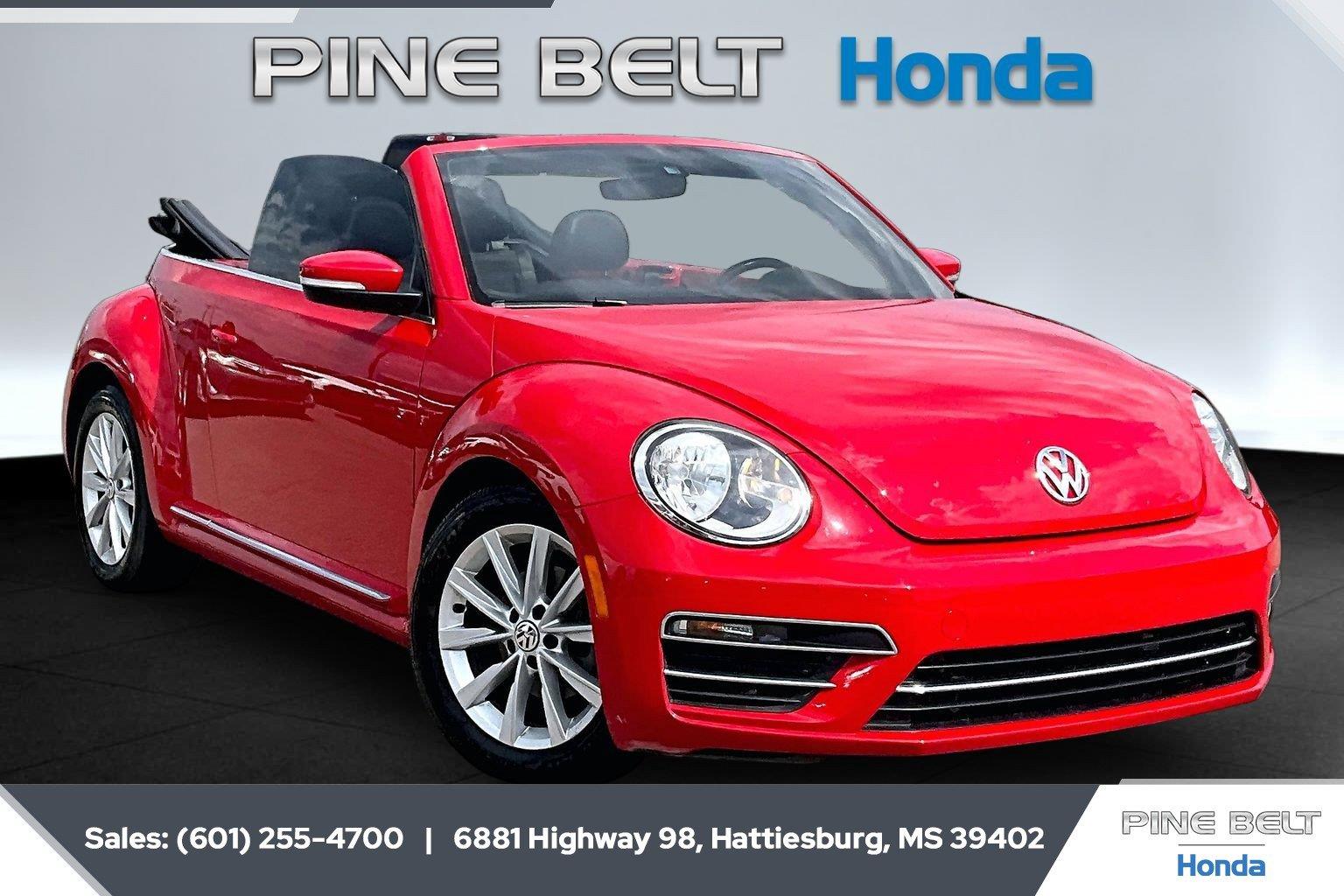 Tornado Red/Black Roof 2019 Volkswagen Beetle Convertible Front-Wheel Drive Automatic