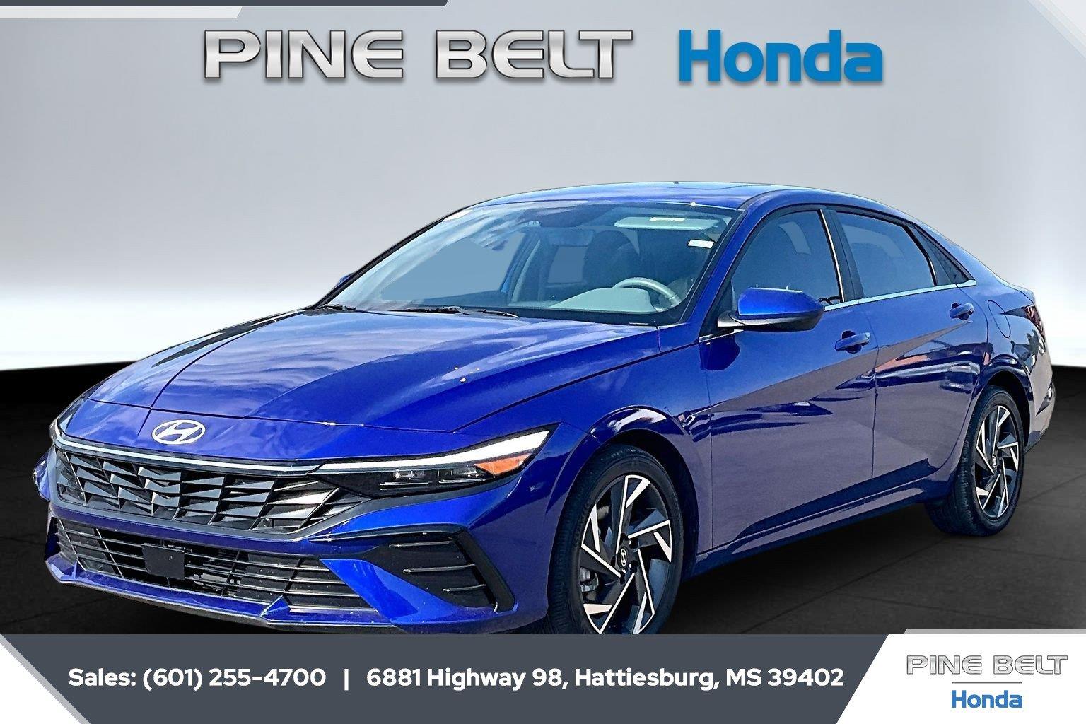 Intense Blue 2024 Hyundai Elantra Sedan Front-Wheel Drive Continuously Variable Transmission
