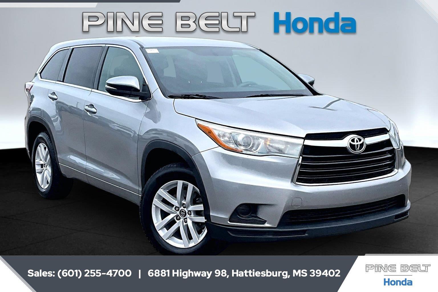 Silver Sky Metallic 2016 Toyota Highlander SUV / Crossover Front-Wheel Drive 6-Speed Automatic