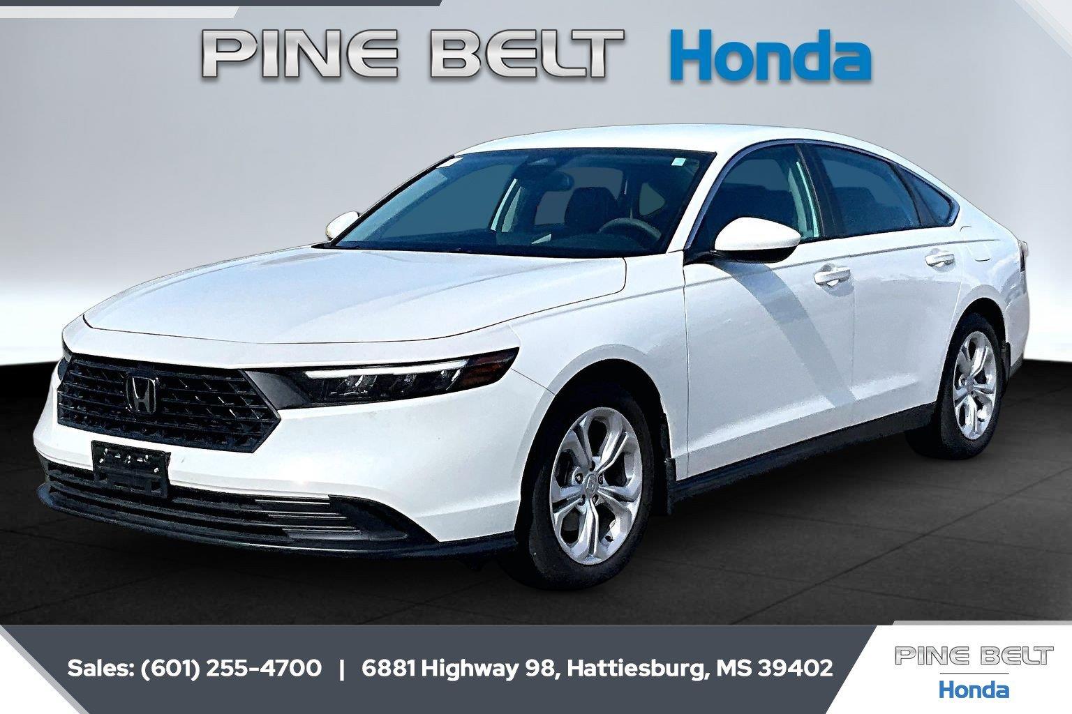Platinum White Pearl 2025 Honda Accord Sedan Front-Wheel Drive Continuously Variable Transmission