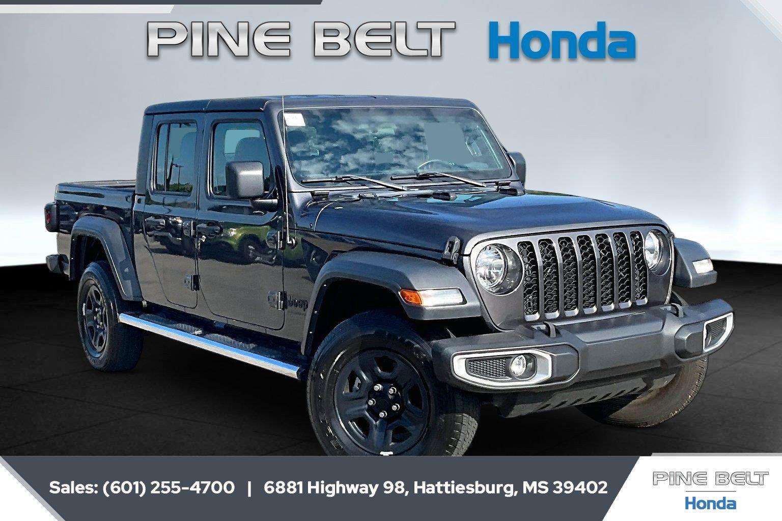 Gray (Granite Crystal Metallic Clearcoat) 2023 Jeep Gladiator Pickup Truck Four-Wheel Drive 8-Speed Automatic