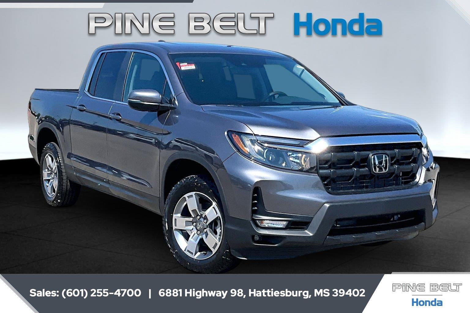 Gray (Modern Steel Metallic) 2026 Honda Ridgeline Pickup Truck All-Wheel Drive 9-Speed Automatic
