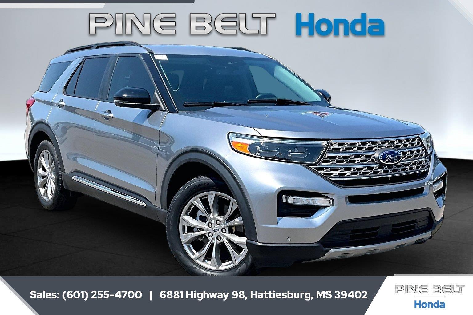 Iconic Silver 2023 Ford Explorer SUV / Crossover Rear-Wheel Drive Automatic