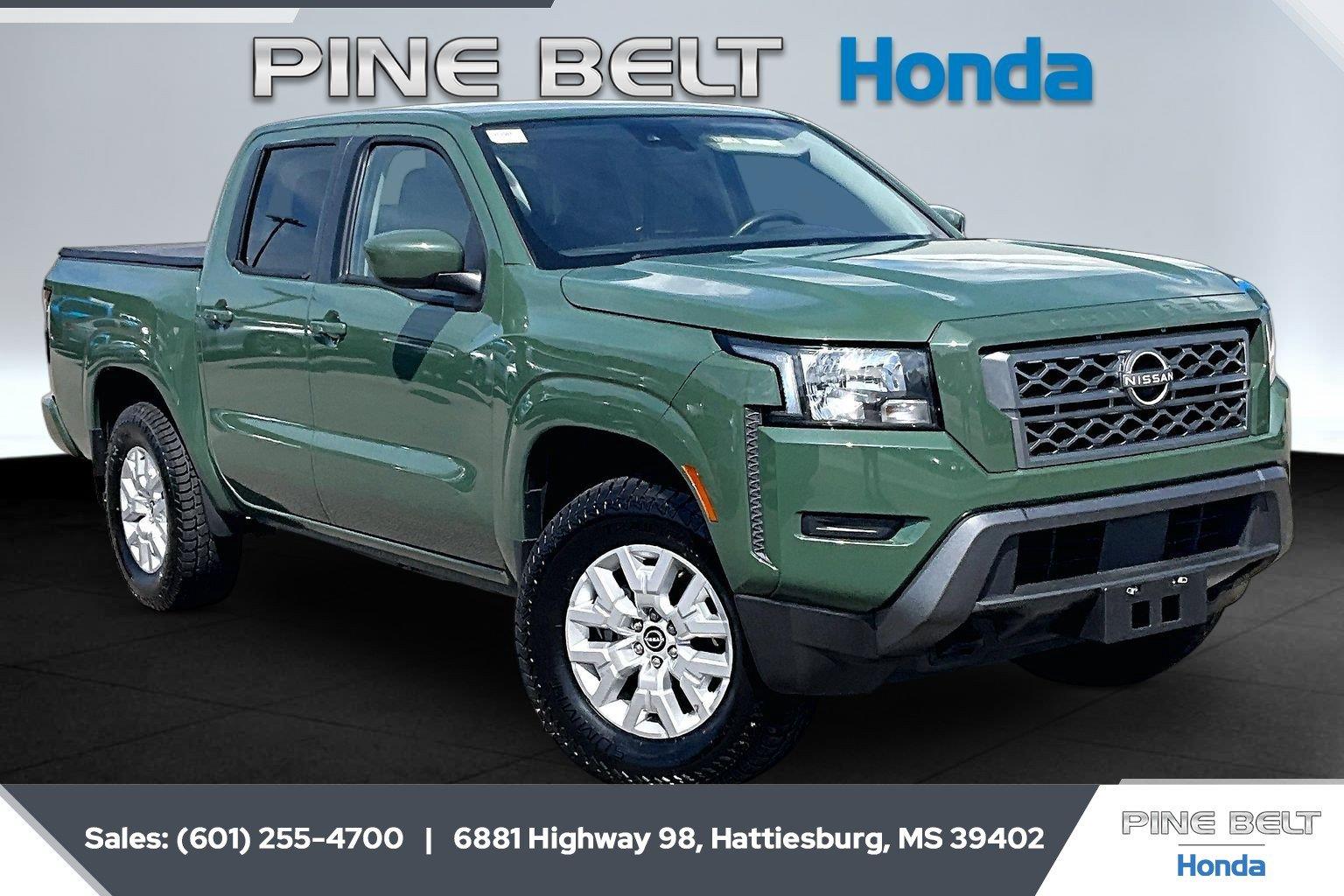 Tactical Green Metallic 2023 Nissan Frontier Pickup Truck Four-Wheel Drive Automatic