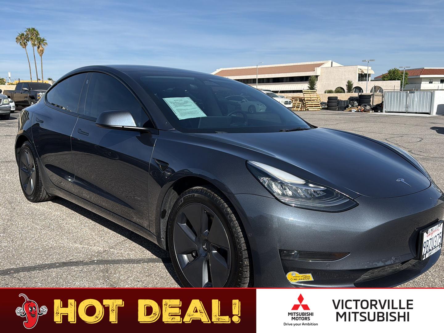 Midnight Silver Metallic 2022 Tesla Model 3 Sedan Rear-Wheel Drive Automatic