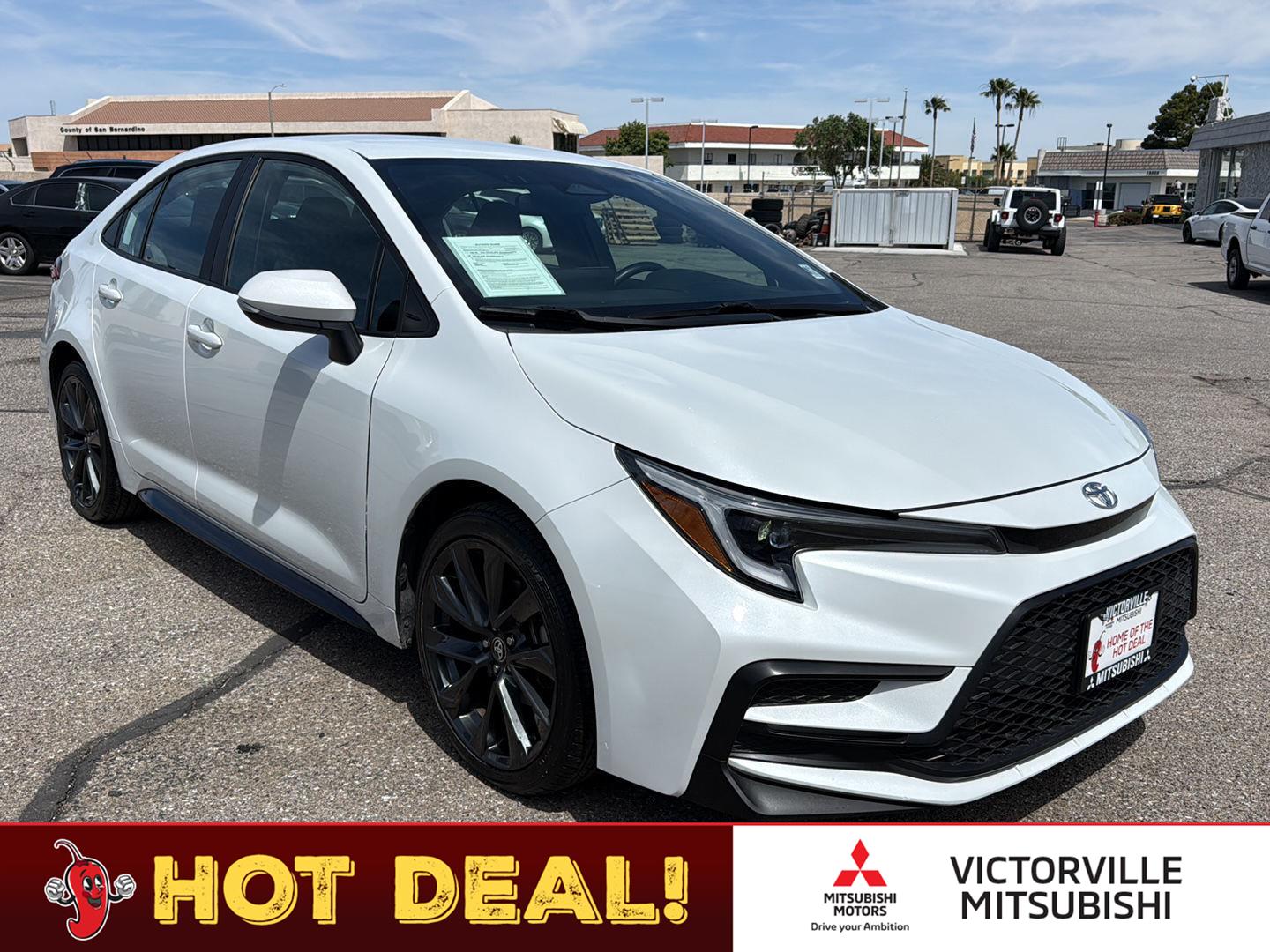 White (Wind Chill Pearl) 2024 Toyota Corolla SE FWD Sedan Front-Wheel Drive Continuously Variable Transmission