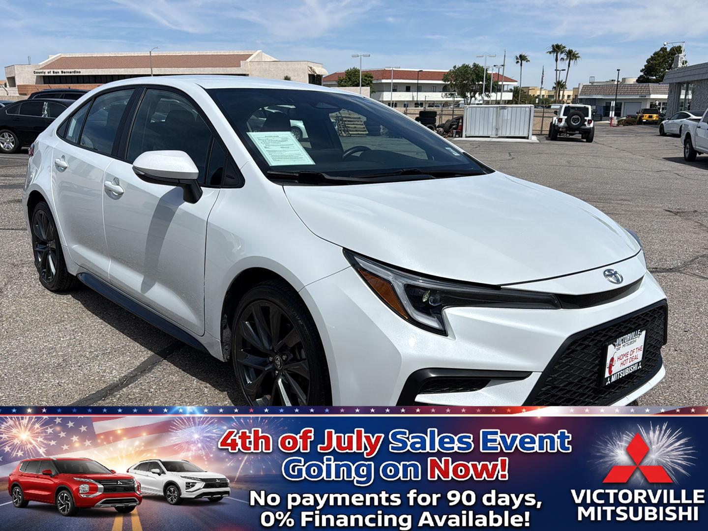 White (Wind Chill Pearl) 2024 Toyota Corolla Sedan Front-Wheel Drive Continuously Variable Transmission