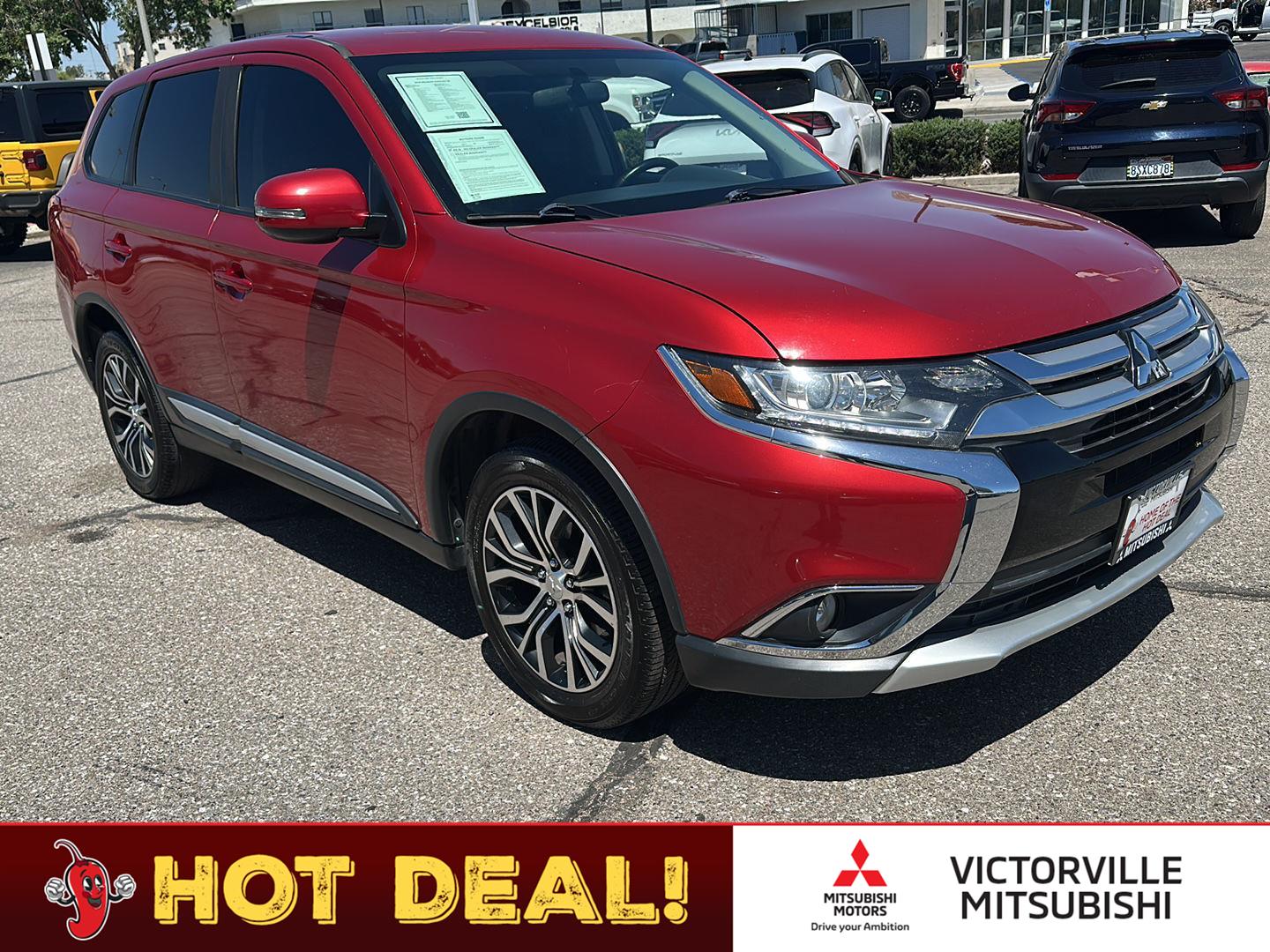 Rally Red Metallic 2018 Mitsubishi Outlander SUV / Crossover All-Wheel Drive Continuously Variable Transmission
