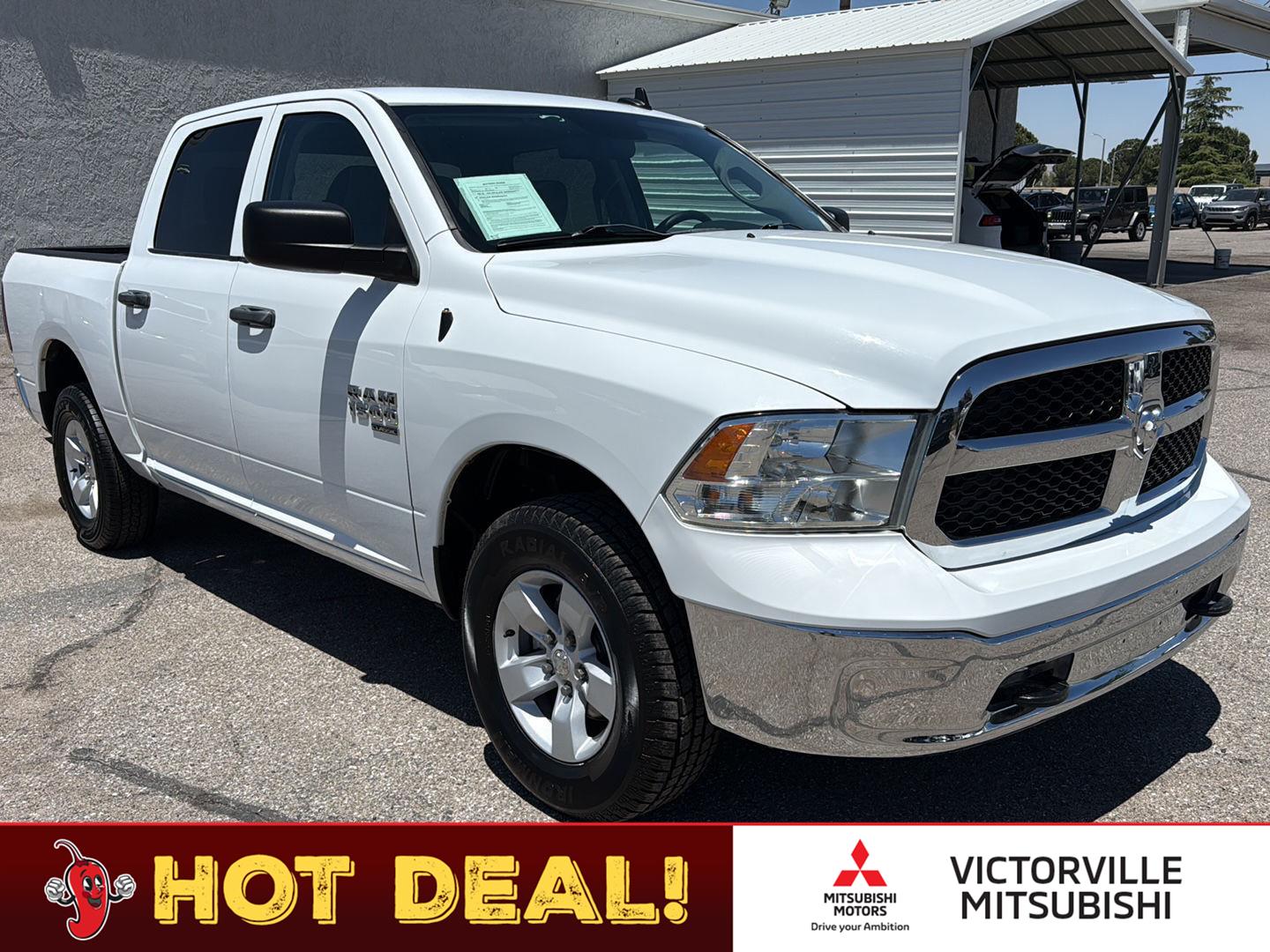 Bright White Clearcoat 2022 RAM 1500 Pickup Truck Four-Wheel Drive 8-Speed Automatic