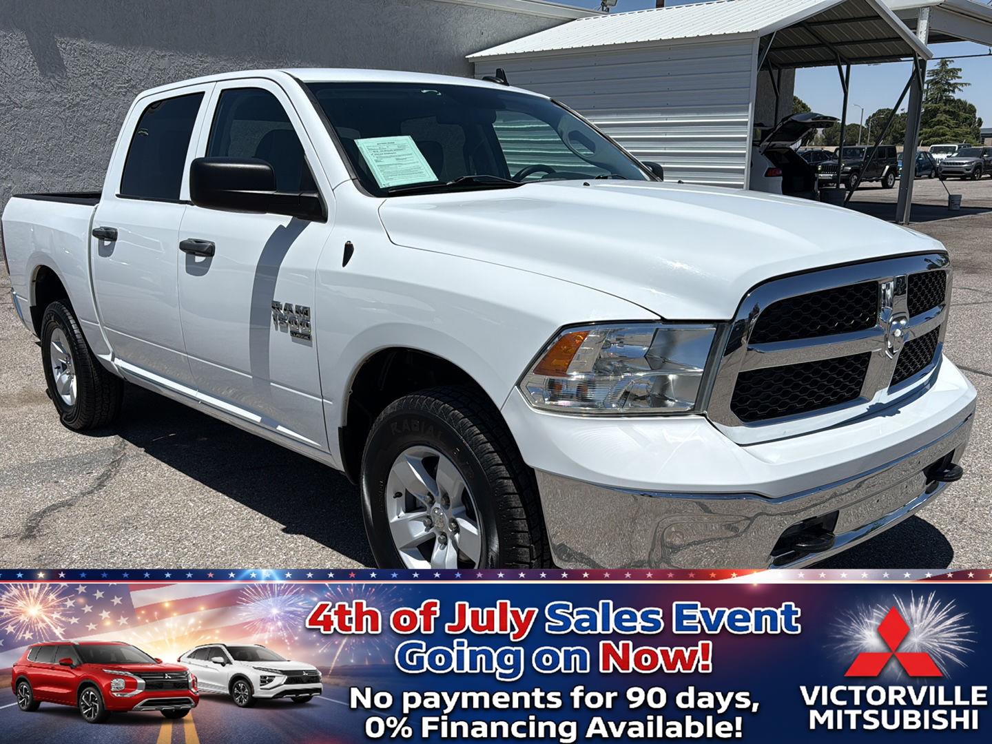 Bright White Clearcoat 2022 RAM 1500 Pickup Truck Four-Wheel Drive 8-Speed Automatic