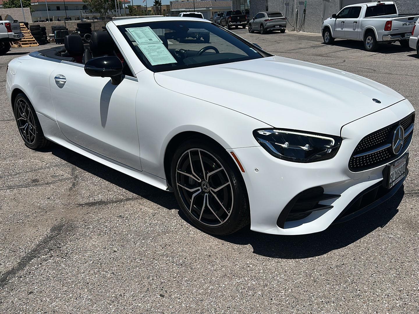 Polar White 2021 Mercedes-Benz E-Class Convertible Rear-Wheel Drive Automatic