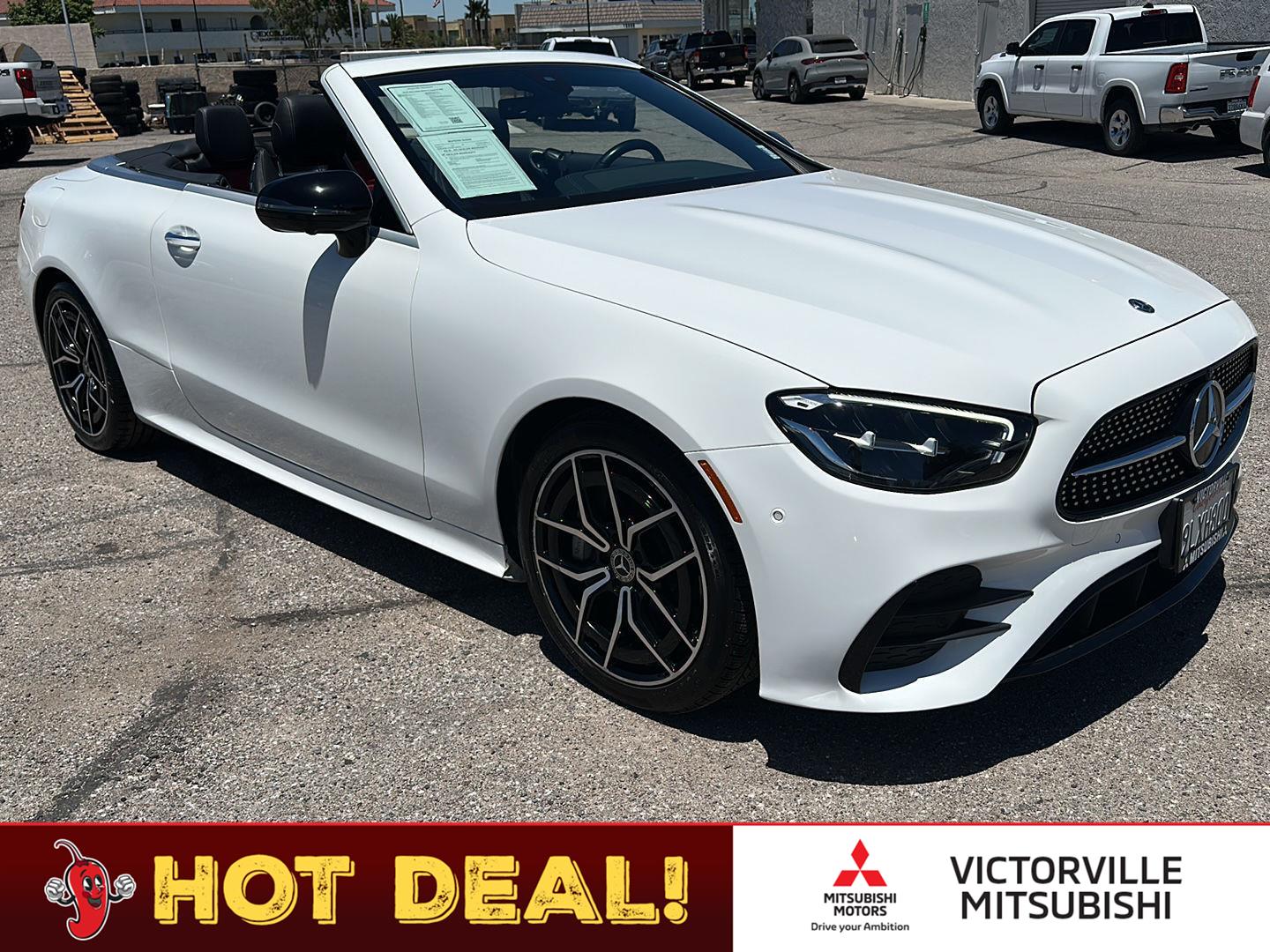 Polar White 2021 Mercedes-Benz E-Class Convertible Rear-Wheel Drive Automatic