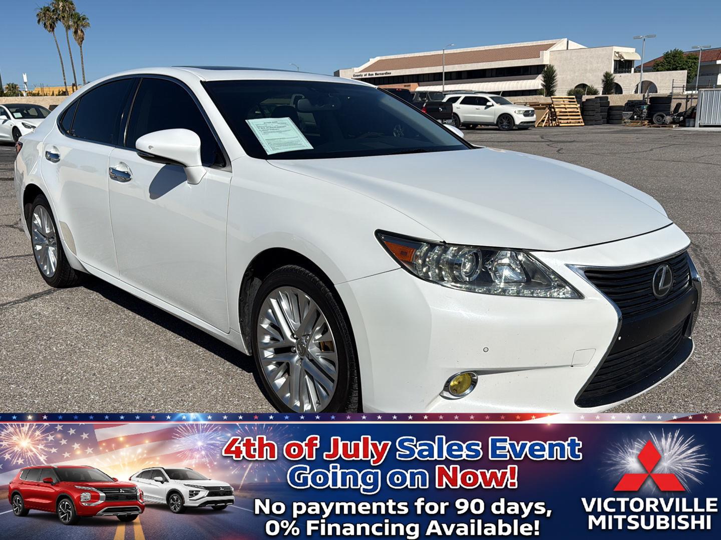 Starfire Pearl White 2013 Lexus ES Sedan Front-Wheel Drive Automatic
