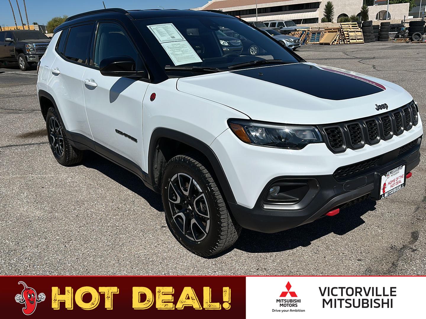 Bright White Clearcoat 2024 Jeep Compass SUV / Crossover Four-Wheel Drive 8-Speed Automatic