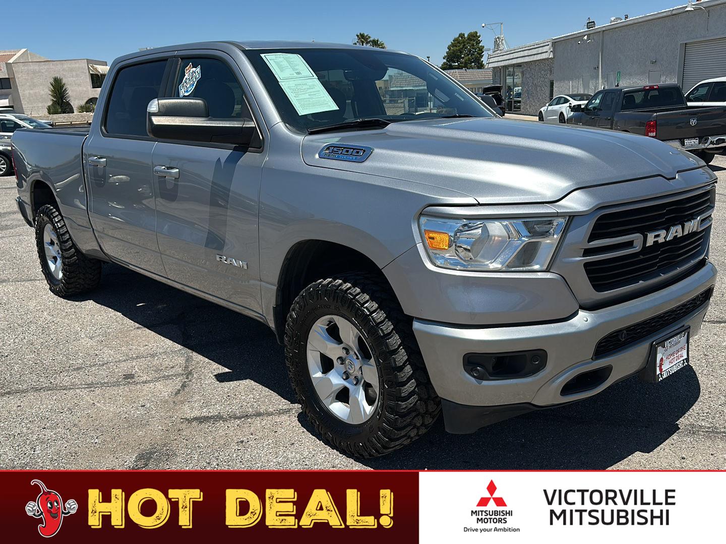 Billet Silver Metallic Clearcoat 2021 RAM 1500 Pickup Truck Four-Wheel Drive 8-Speed Automatic