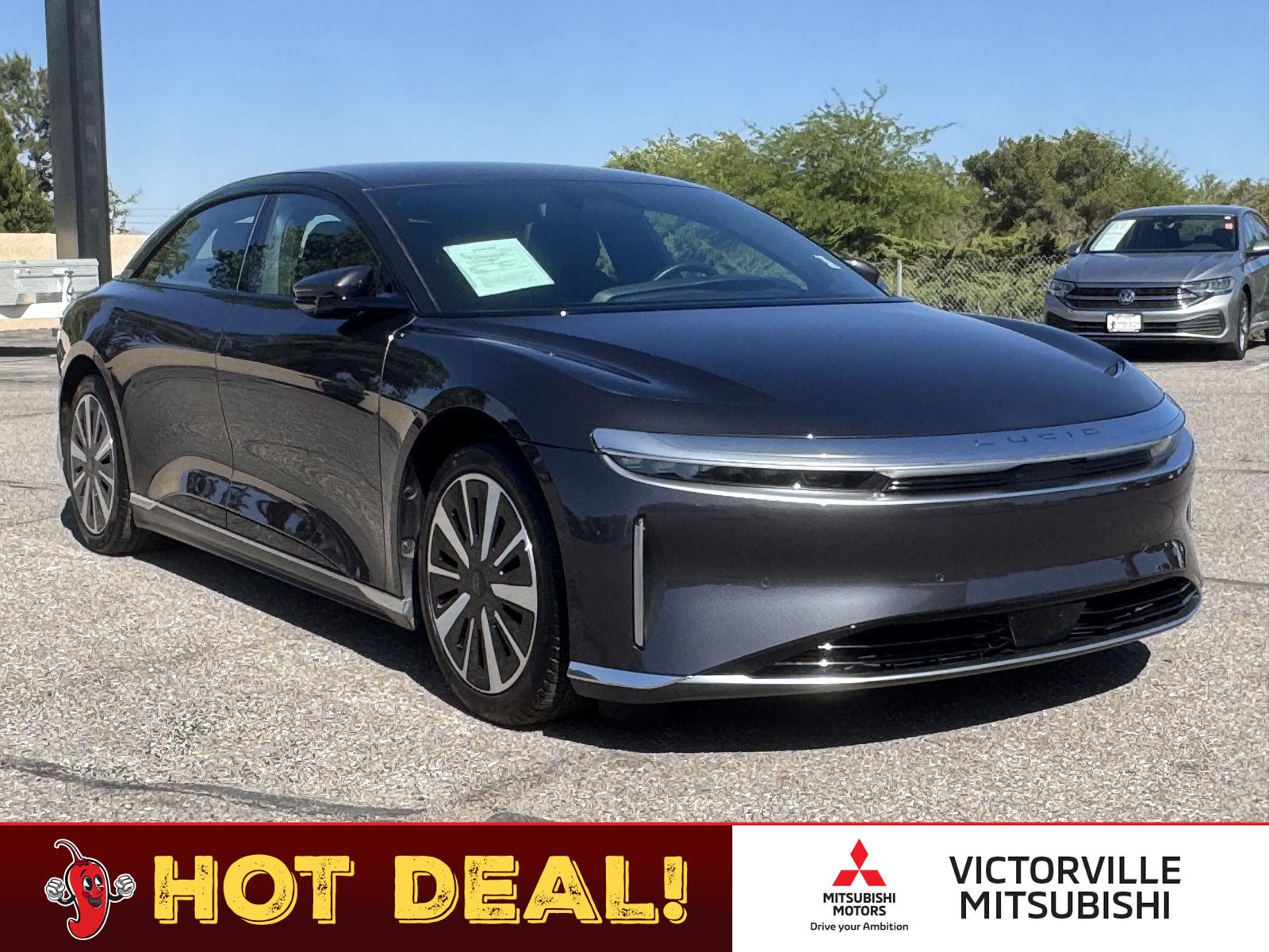 Gray (Quantum Grey Metallic) 2024 Lucid Air Sedan All-Wheel Drive Automatic