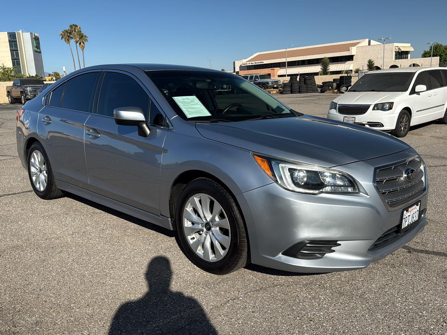 Ice Silver Metallic 2016 Subaru Legacy Sedan All-Wheel Drive Continuously Variable Transmission