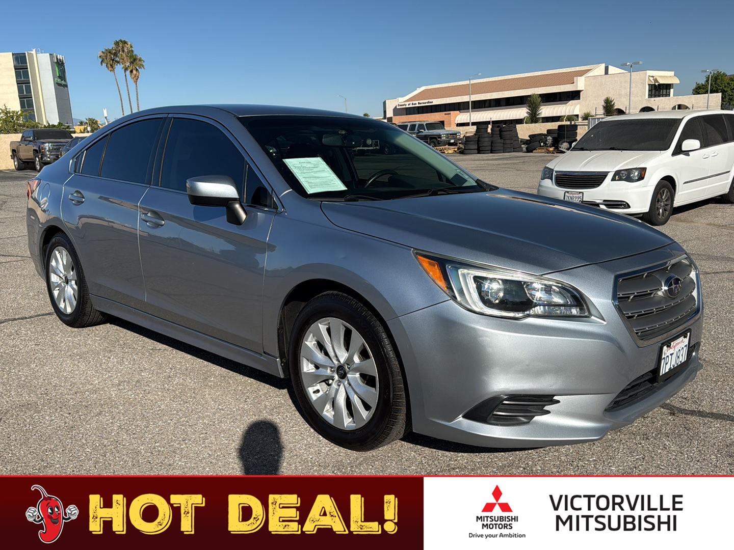 Ice Silver Metallic 2016 Subaru Legacy Sedan All-Wheel Drive Continuously Variable Transmission