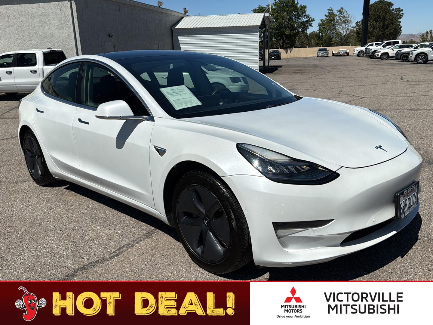 Pearl White Multi-Coat 2020 Tesla Model 3 Sedan All-Wheel Drive Automatic