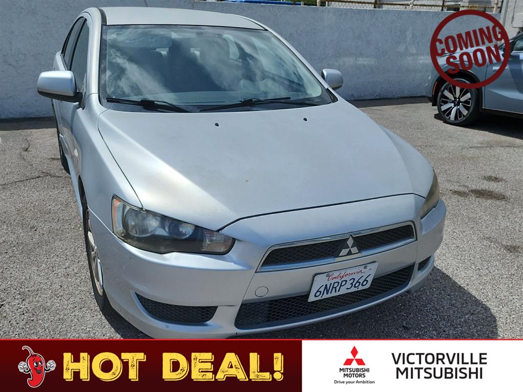 Apex Silver Metallic 2010 Mitsubishi Lancer Sedan Front-Wheel Drive Continuously Variable Transmission