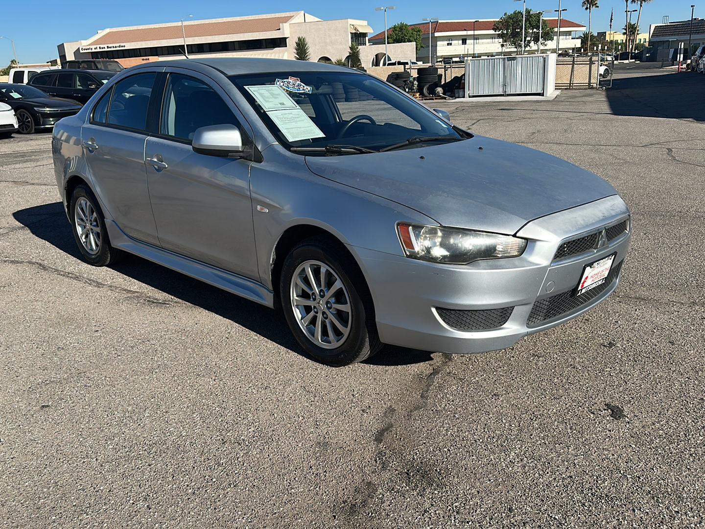 Apex Silver Metallic 2010 Mitsubishi Lancer Sedan Front-Wheel Drive Continuously Variable Transmission