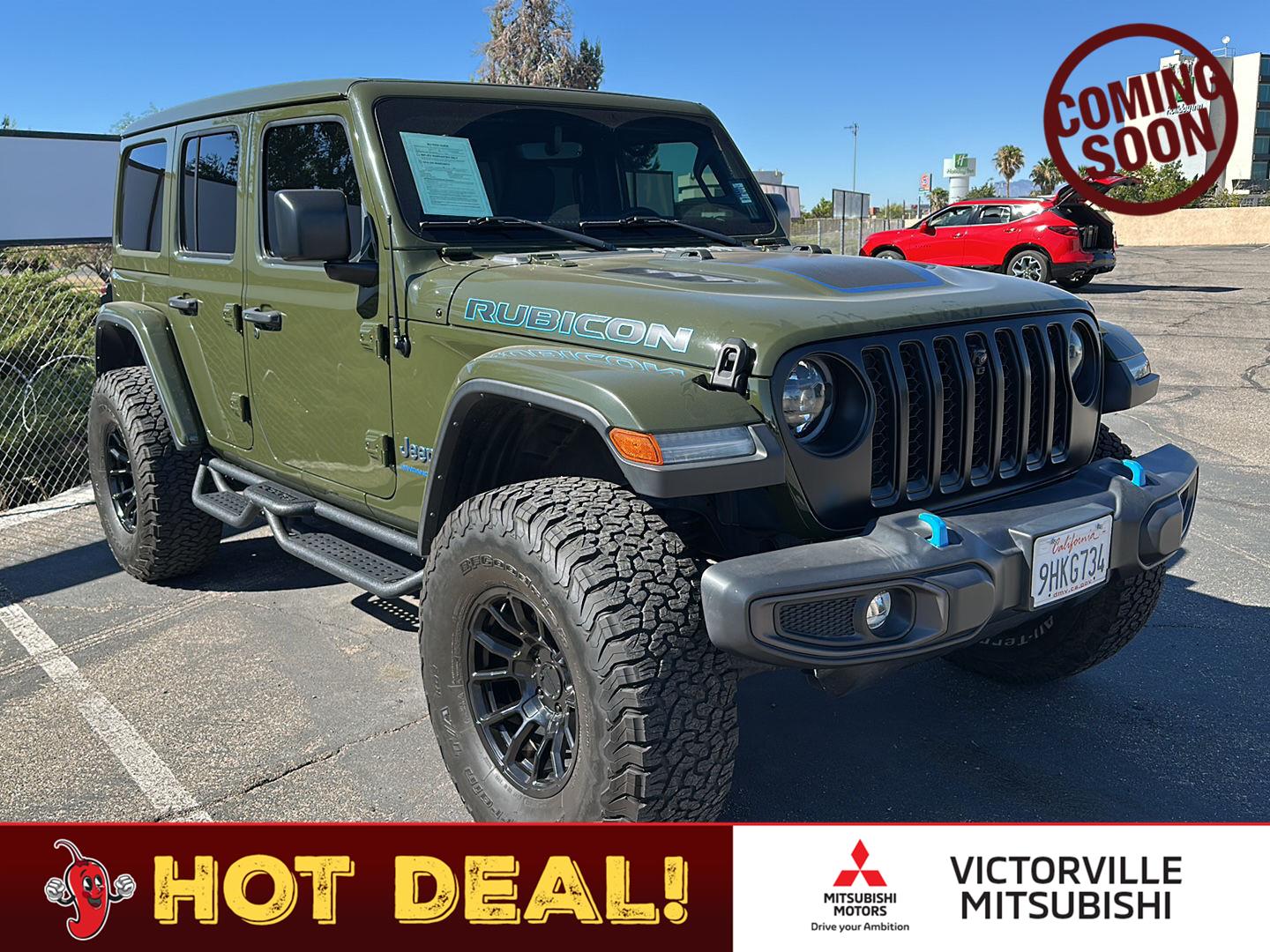 Sarge Green Clearcoat 2023 Jeep Wrangler 4xe SUV / Crossover Four-Wheel Drive 8-Speed Automatic