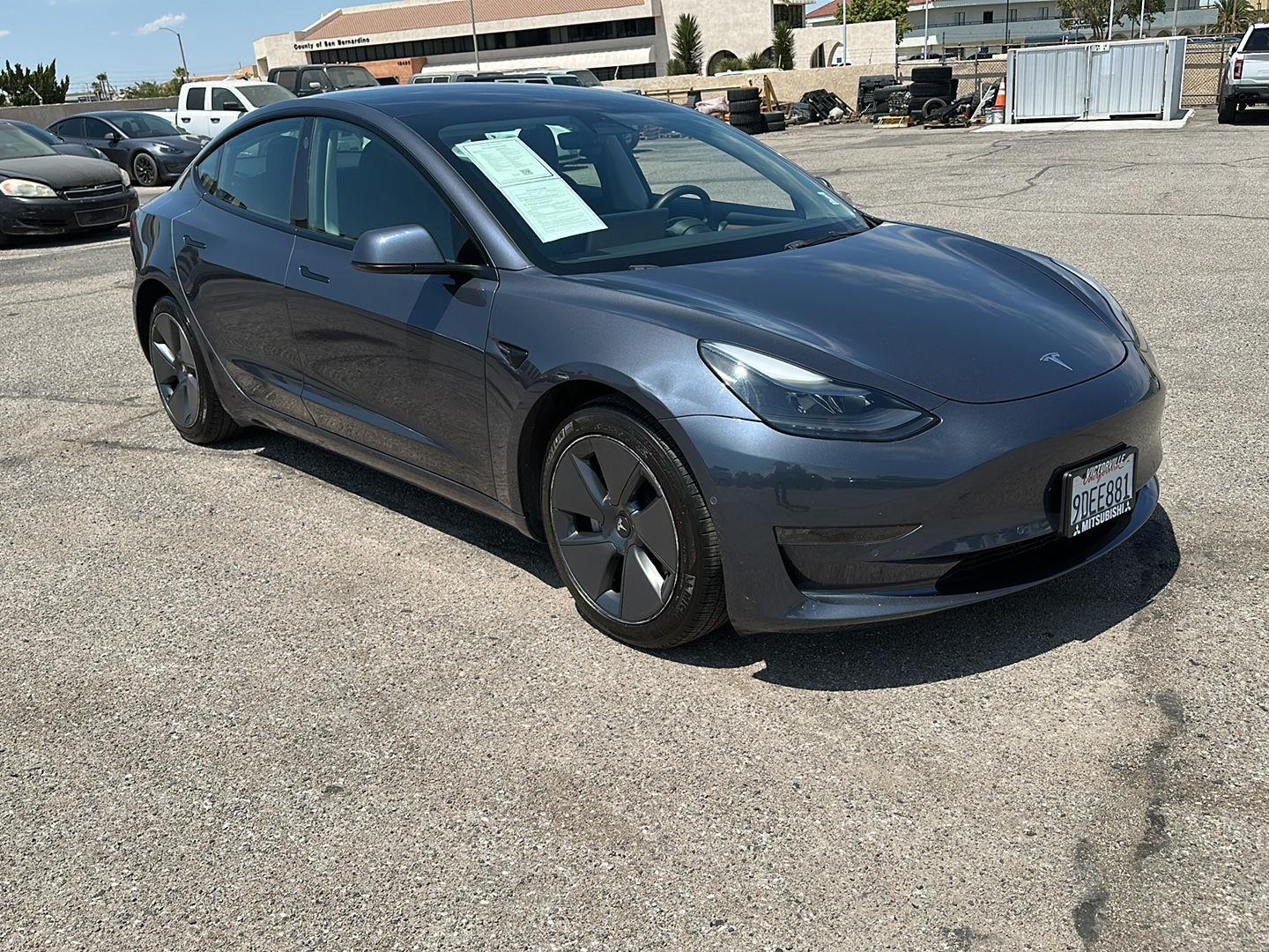 Midnight Silver Metallic 2022 Tesla Model 3 Sedan Rear-Wheel Drive Automatic