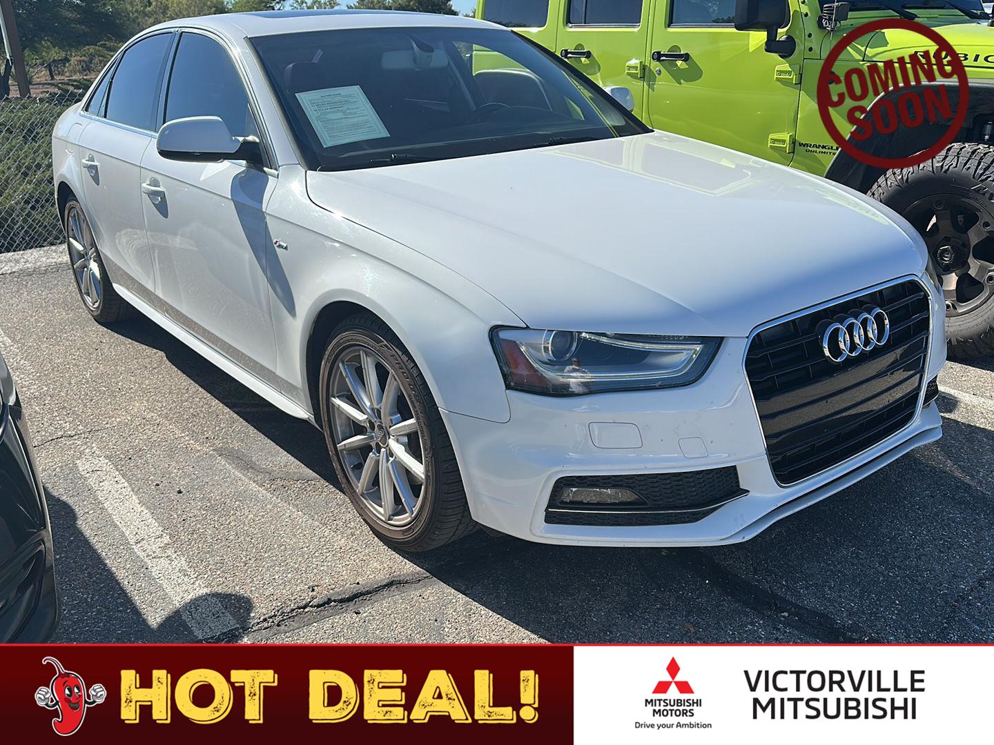 Ibis White 2015 Audi A4 Sedan Front-Wheel Drive Continuously Variable Transmission