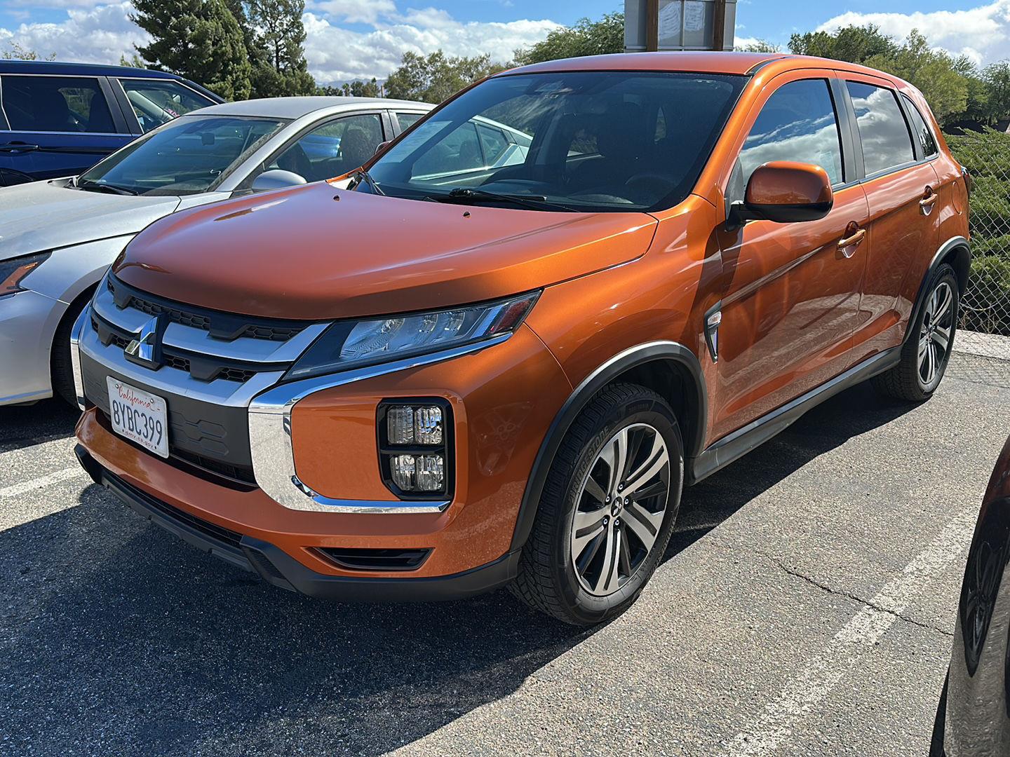 Used 2021 Mitsubishi Outlander Sport ES with VIN JA4APUAU7MU024166 for sale in Victorville, CA