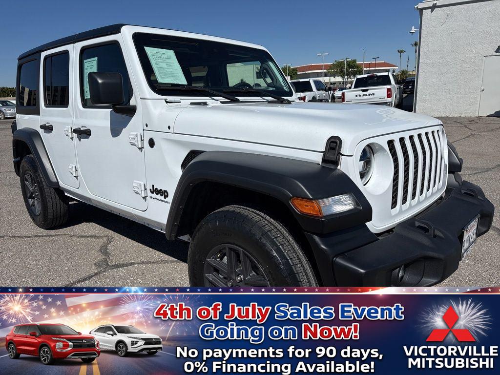 Bright White Clearcoat 2024 Jeep Wrangler SUV / Crossover Four-Wheel Drive 8-Speed Automatic