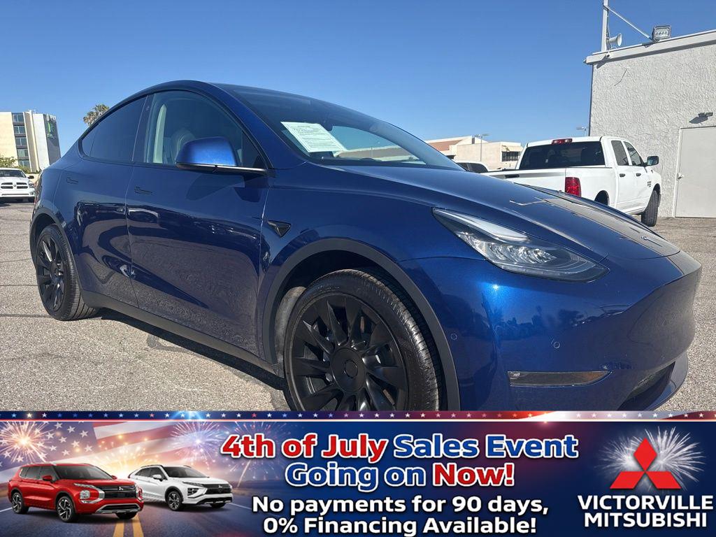 Deep Blue Metallic 2021 Tesla Model Y SUV / Crossover All-Wheel Drive Automatic