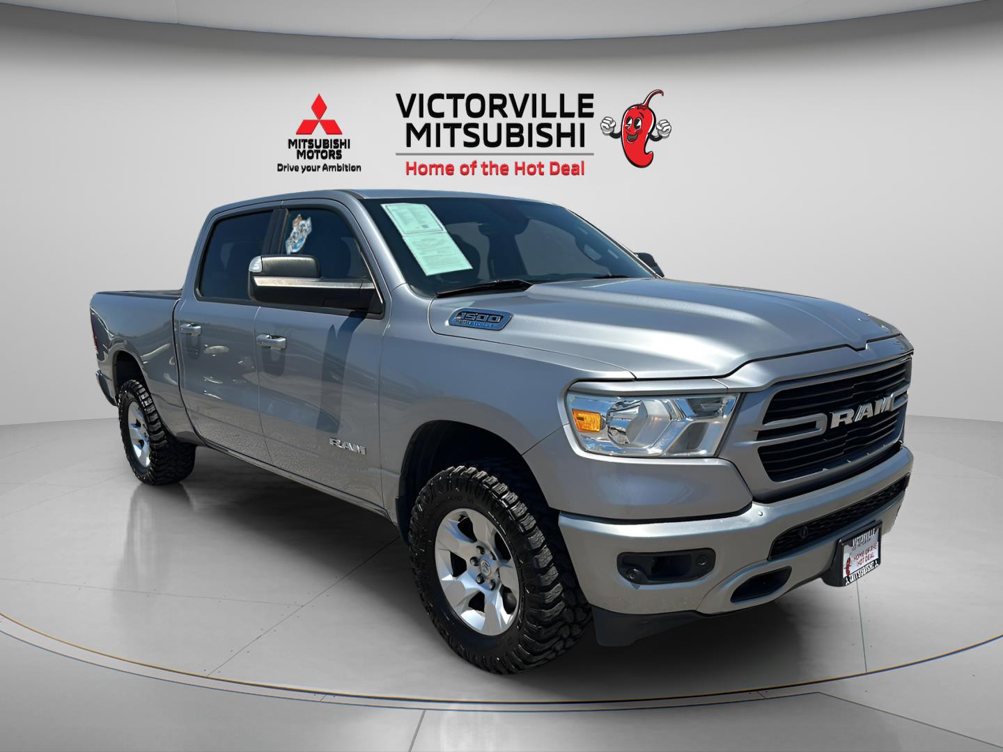 Billet Silver Metallic Clearcoat 2021 RAM 1500 Pickup Truck Four-Wheel Drive 8-Speed Automatic