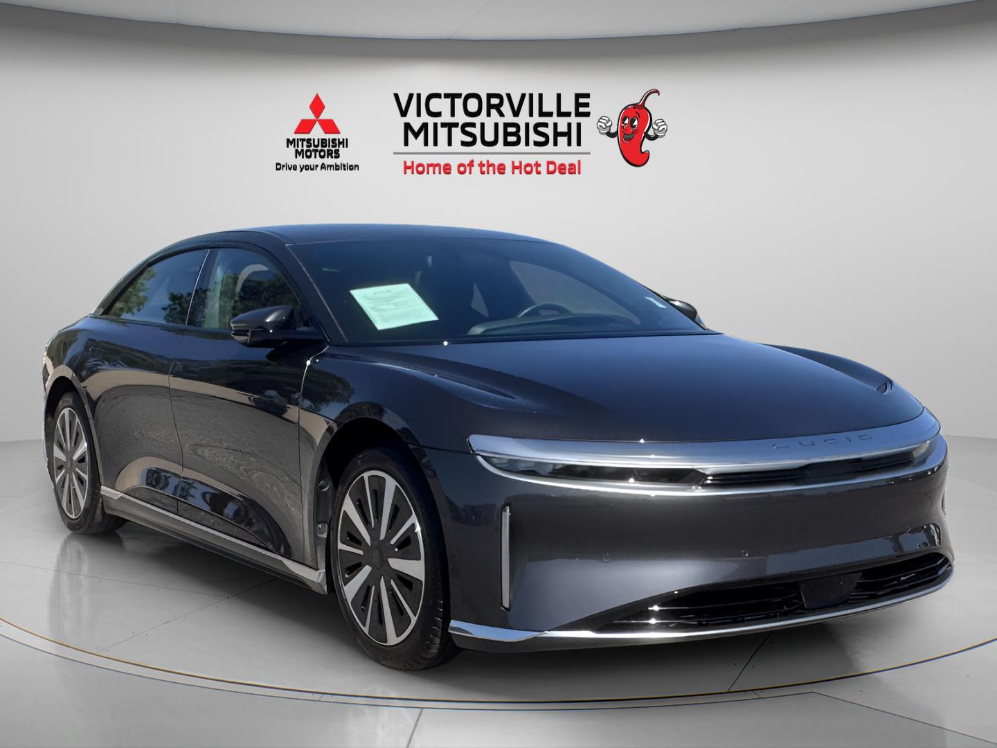 Gray (Quantum Grey Metallic) 2024 Lucid Air Sedan All-Wheel Drive Automatic