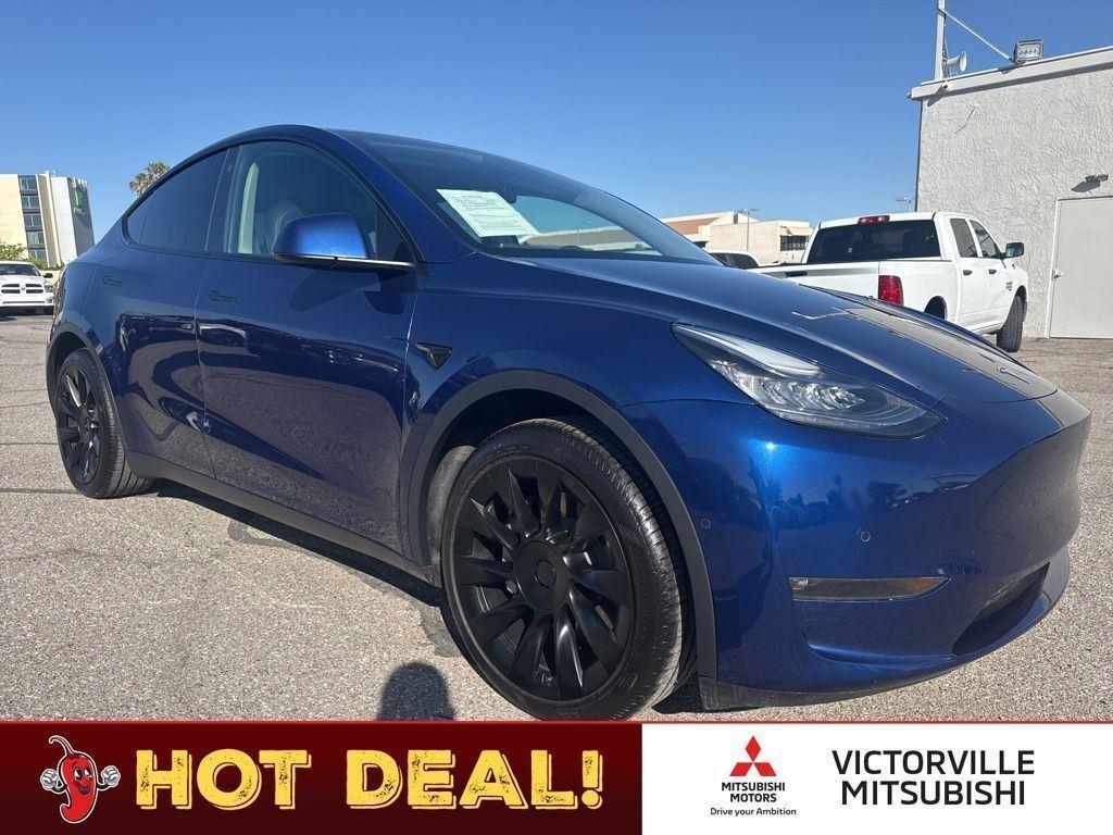Deep Blue Metallic 2021 Tesla Model Y SUV / Crossover All-Wheel Drive Automatic