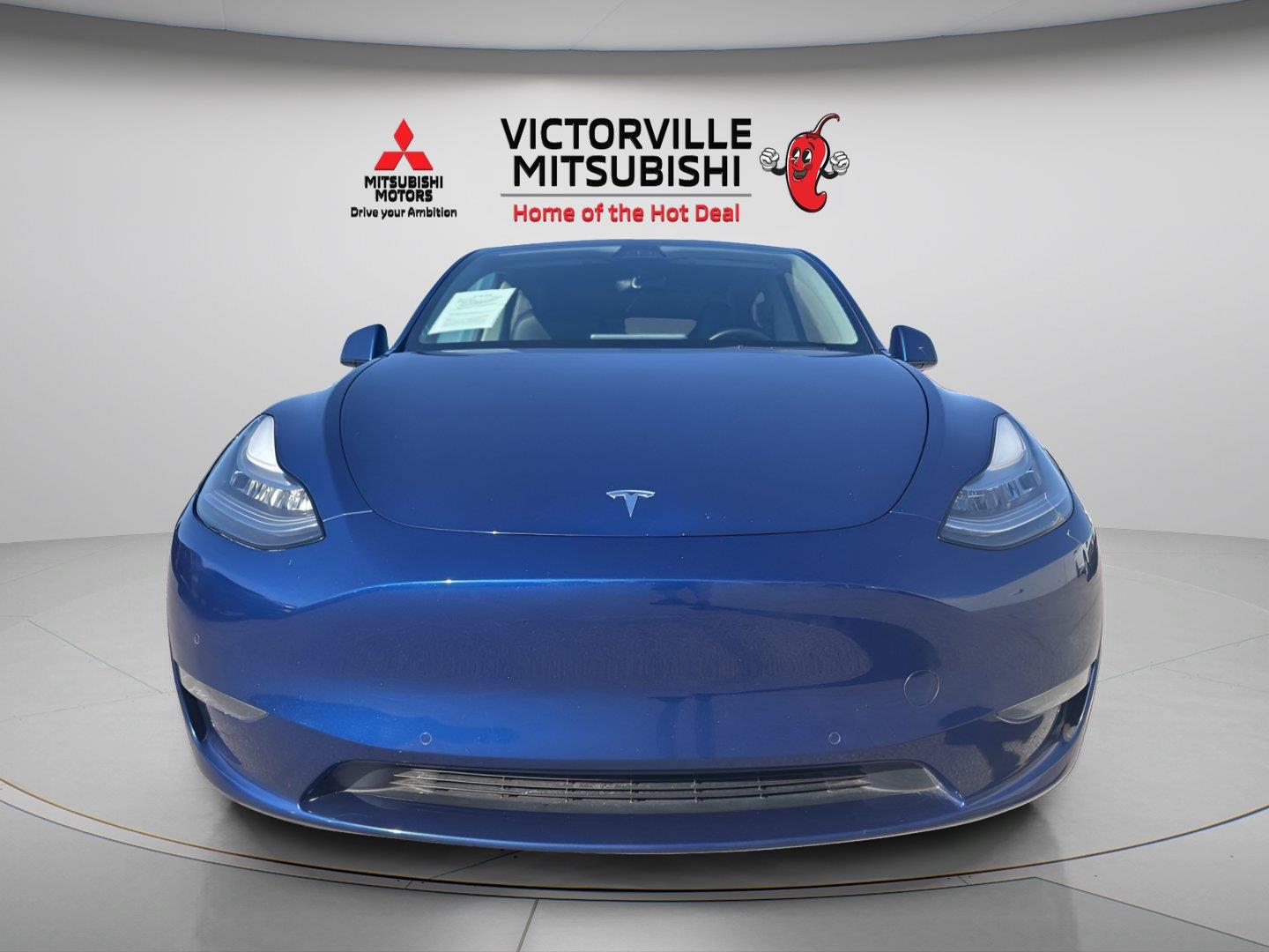 Deep Blue Metallic 2021 Tesla Model Y SUV / Crossover All-Wheel Drive Automatic