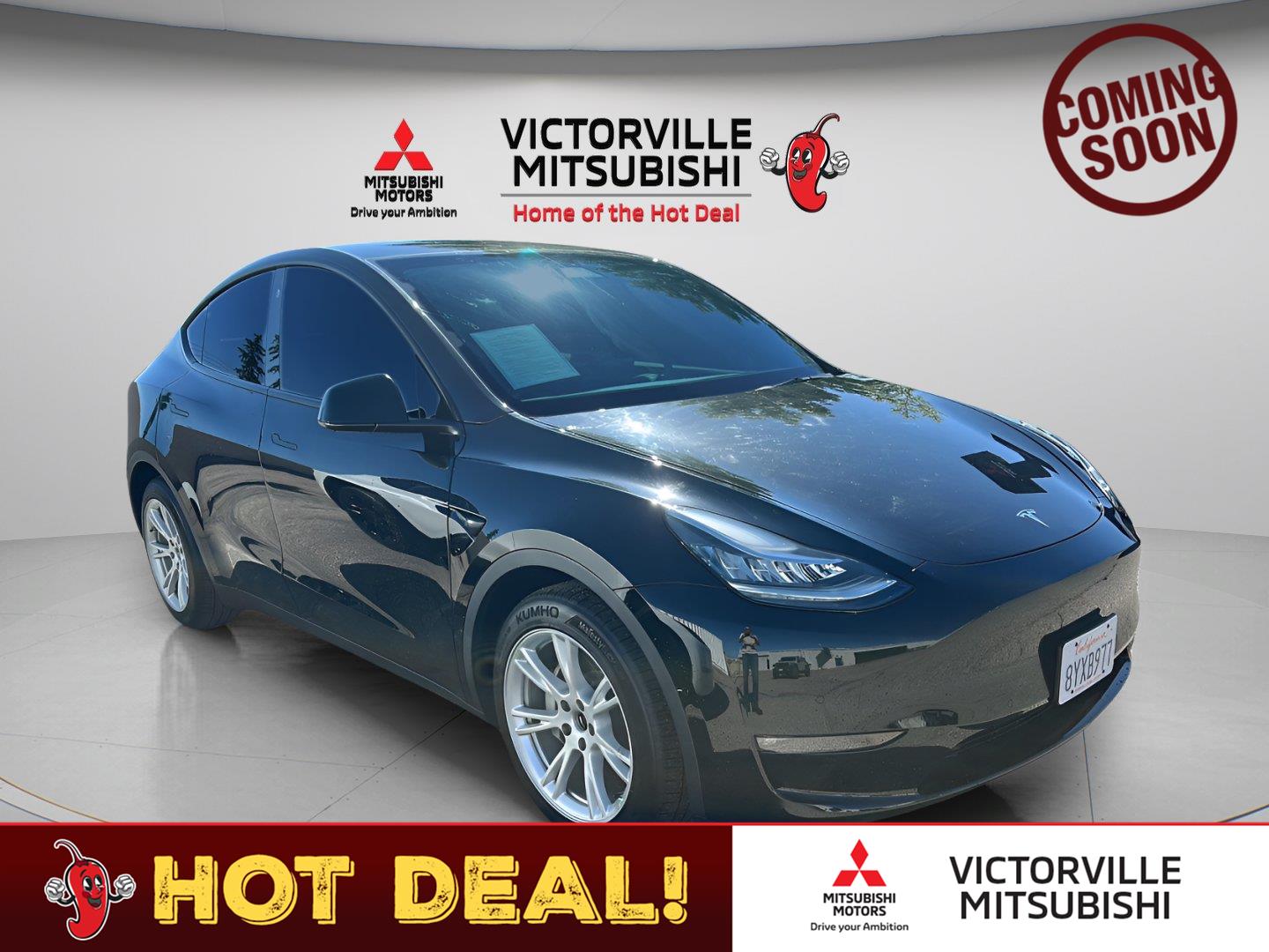 Solid Black 2021 Tesla Model Y SUV / Crossover All-Wheel Drive Automatic