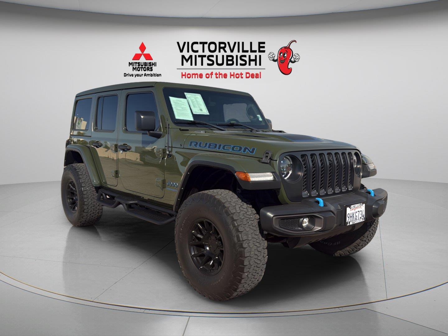 Sarge Green Clearcoat 2023 Jeep Wrangler 4xe SUV / Crossover Four-Wheel Drive 8-Speed Automatic